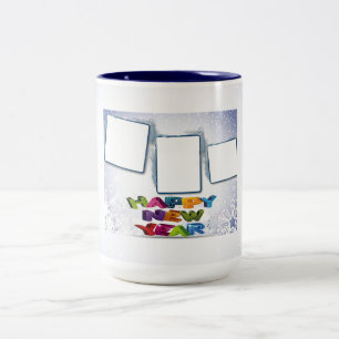 Gelukkig nieuwjaar voeg je foto's Mok toe