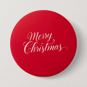 Gelukkig nieuwjaar Vrolijk kerstfeest Vakantieperi Ronde Button 7,6 Cm