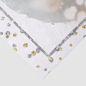 Gelukkig Nieuwjaar Winter Bunny Tissuepapier (Detail)