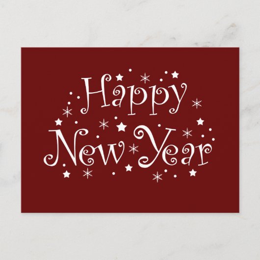 Gelukkig nieuwjaarsfeest feestdagenkaart (Voorkant)