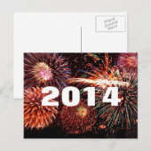 Gelukkig nieuwjaarsjaar Briefkaart 2014 (Voorkant / Achterkant)