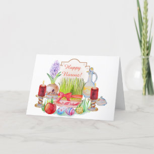 Gelukkig Norooz Haft Sin Feestdagen Kaart