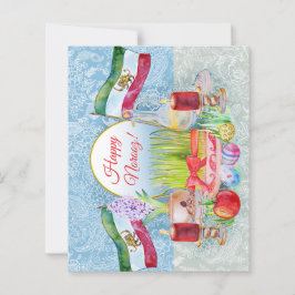 Gelukkig Norooz Haft Sin met Leeuw en Zon