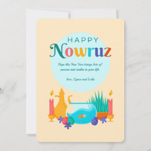 Gelukkig Nowruz Feestdagenkaart