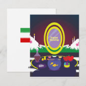 Gelukkig Nowruz Perzisch Nieuwjaar Vakantiekaart Feestdagenkaart (Voorkant / Achterkant)