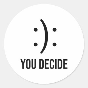 Gelukkig of zacht je kiest voor zeemijlen. ronde sticker