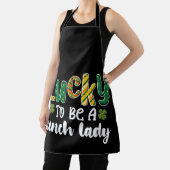 Gelukkig om een lunch dame school St Patrick's Day Schort (Insitu)