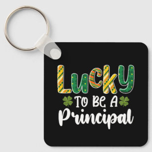 Gelukkig om een schooldirecteur te zijn op St. Pat Sleutelhanger