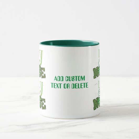 Gelukkig om een St Patrick's verpleegster Shamrock Mok (Midden)