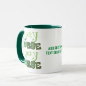 Gelukkig om een St Patrick's verpleegster Shamrock Mok (Voorkant links)