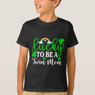 Gelukkig om een tweelingmoeder te zijn T-shirt Fun