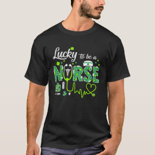 Gelukkig om een verpleegster te zijn Stethoscoop S T-shirt