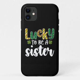Gelukkig om een zus te zijn Familie St. Patrick's iPhone 11 Hoesje