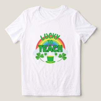 Gelukkig om te onderwijzen – St. Patrick's Day ler Tri-Blend Shirt