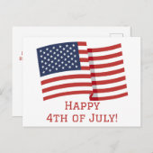 Gelukkig Onafhankelijkheidsdag 4 juli feest Briefkaart (Voorkant / Achterkant)