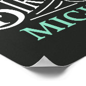 Gelukkig ontwerp op de verjaardag, decoratieve st poster (Hoek)