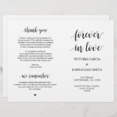 Gelukkig ooit daarna, Ceremony Foldable Programma' (Voorkant / Achterkant)