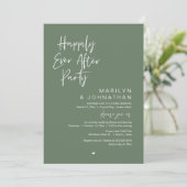 Gelukkig ooit daarna, een bruiloftsfeest kaart (Staand voorkant)