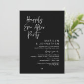 Gelukkig ooit daarna, een bruiloftsfeest kaart (Staand voorkant)