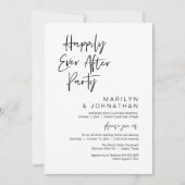 Gelukkig ooit daarna, een bruiloftsfeest kaart (Voorkant)