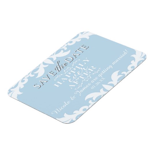 Gelukkig ooit na bruiloft Save the Date Magnet Magneet (Linkerzijde)