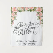 Gelukkig ooit na de achtergrond van de Aangepaste Wandkleed (Voorkant)