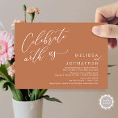 Gelukkig ooit na de bruiloft Elopement Brunch Kaart