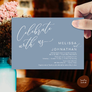 Gelukkig ooit na de bruiloft Elopement Brunch Kaart