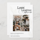 Gelukkig ooit na de bruiloft foto bedankkaart (Voorkant / Achterkant)