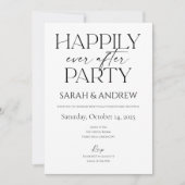 Gelukkig ooit na de bruiloft uitnodiging ontvangen (Voorkant)