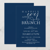 Gelukkig ooit na de bruiloft van de Post Brunch Kaart (Voorkant / Achterkant)
