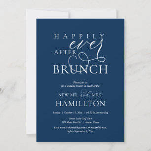 Gelukkig ooit na de bruiloft van de Post Brunch Kaart