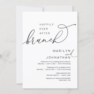 Gelukkig ooit na de brunch, bruiloft Elopement Par Kaart