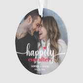 Gelukkig ooit na de Foto van de Douane Ornament (voorkant)