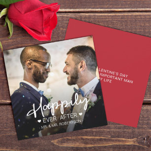 Gelukkig ooit na de kaart van de Valentijn van de 