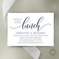 Gelukkig ooit na de lunch Elopement, modern script