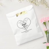 Gelukkig ooit na de moderne feiale weddenschap bedankzakje (Gezegeld)