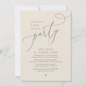 Gelukkig ooit na de moderne huwelijksreceptie kaart (Voorkant)