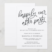 Gelukkig ooit na de Ontvangst van de bruiloft van Kaart (Voorkant / Achterkant)