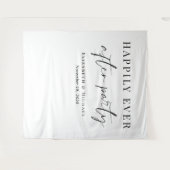 Gelukkig ooit na de Ontvangst van de bruiloft van Wandkleed (Voorkant (horizontaal))