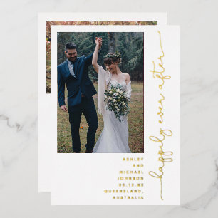 Gelukkig ooit na de Ontvangst van de Partij slecht Folie Uitnodiging