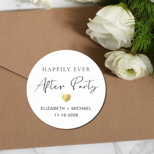 Gelukkig ooit na de Ontvangst van het Weddenschap Ronde Sticker