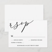 Gelukkig ooit na de RSVP-bijsluiterkaart Kaart (Voorkant / Achterkant)