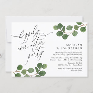 Gelukkig ooit na feest, Elopement, groen Kaart