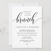 Gelukkig ooit na feest, modern script kaart (Voorkant)