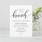 Gelukkig ooit na feest, modern script kaart (Staand voorkant)