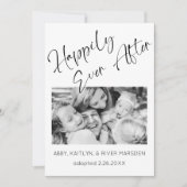"Gelukkig ooit na" Foto Adoption Aankondiging (Voorkant)