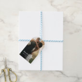 Gelukkig ooit na foto Afbeelding bruiloft gunst Cadeaulabel (Met Touw)