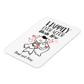 Gelukkig ooit na het begin hier met een bruiloft v magneet (Linkerzijde)