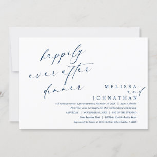 Gelukkig ooit na het diner en dansen kaart